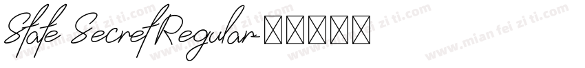 State Secret Regular字体转换